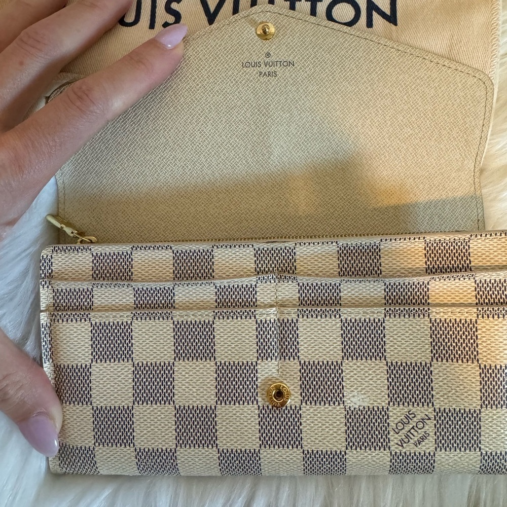 Louis Vuitton Damier Azur Sarah Wallet SD3115 - Picture 4 of 14
